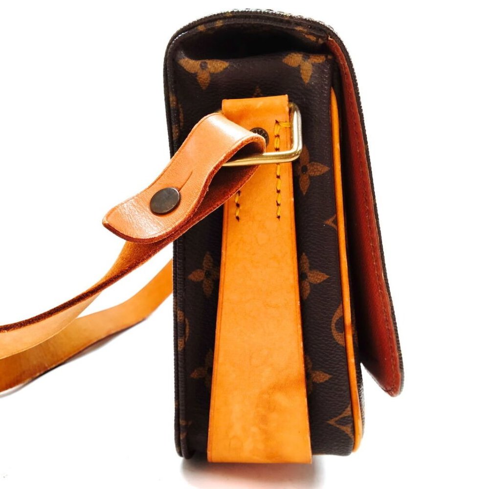 100% Authentic Louis Vuitton Cartouchiere MM Brown Monogram Crossbody Bag - Picture 3 of 9